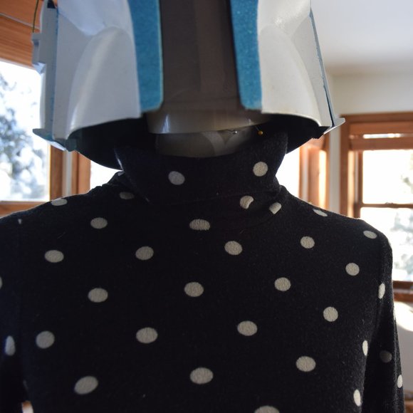 Super comfy polka dot high neck dress - Picture 3 of 7